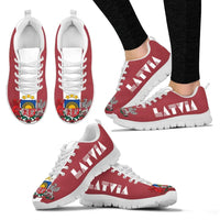 Latvia Flag Sneakers - Coat Of Arms RLT6 - Wonder Print Shop