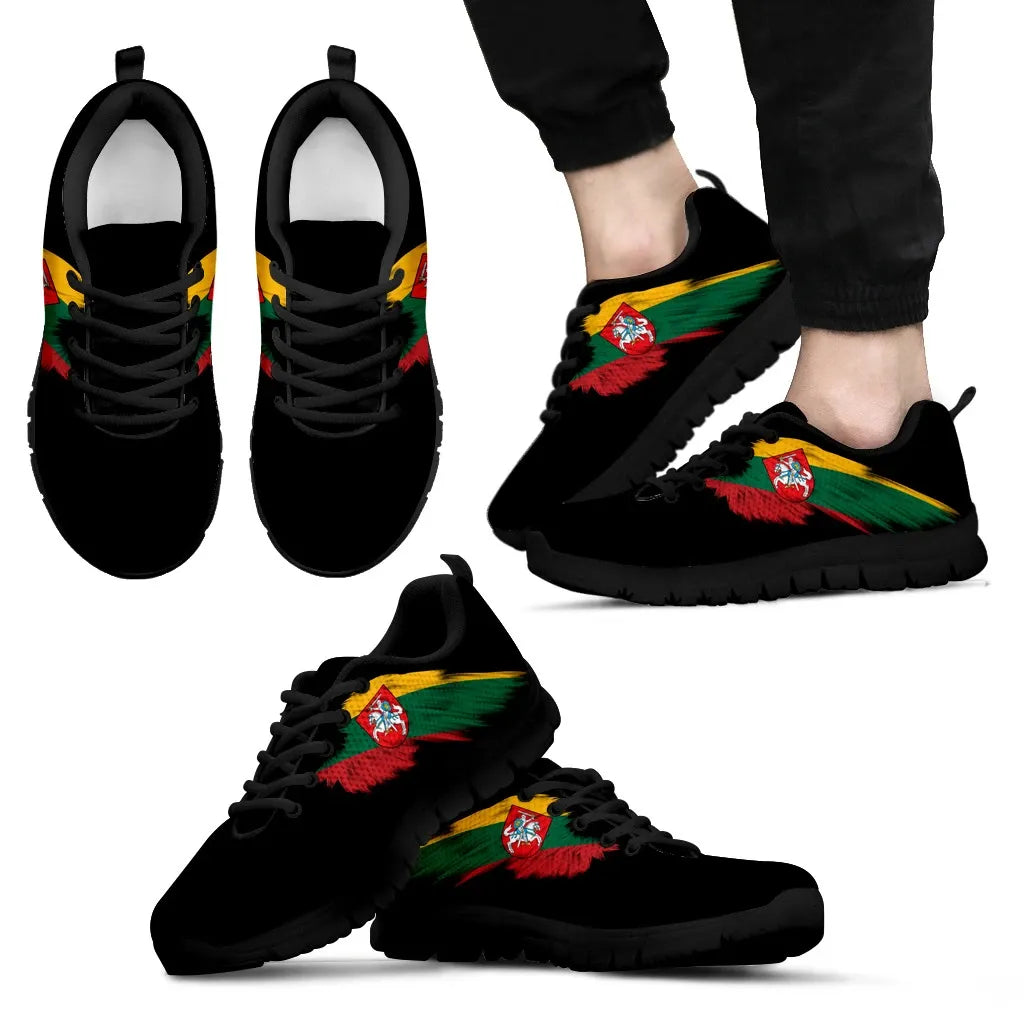 Lithuania Coat Of Arms Wings Sneakers RLT6 - Wonder Print Shop
