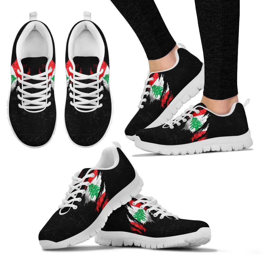 Lebanon In Me Sneakers - Special Grunge Style RLT6 - Wonder Print Shop