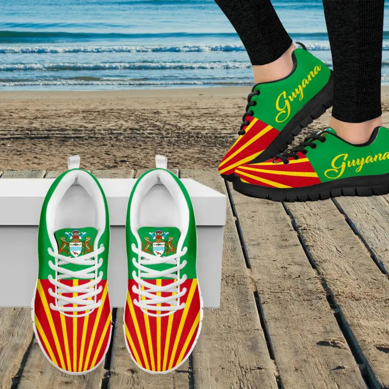 Guyana Coat of Arms Sneakers RLT8 - Wonder Print Shop