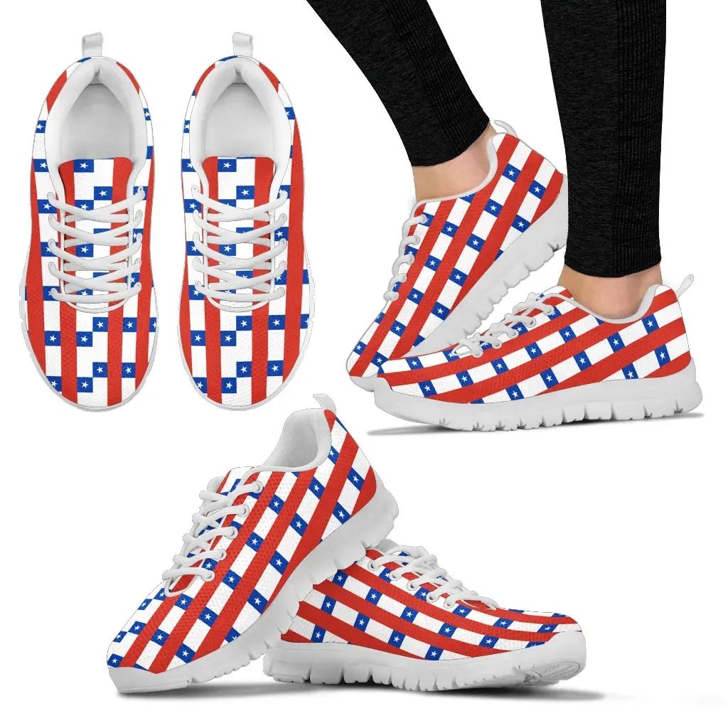 Chile Flag Pattern Sneakers RLT7 - Wonder Print Shop