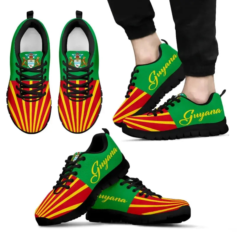Guyana Coat of Arms Sneakers RLT8 - Wonder Print Shop