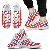 Chile Flag Pattern Sneakers RLT7 - Wonder Print Shop