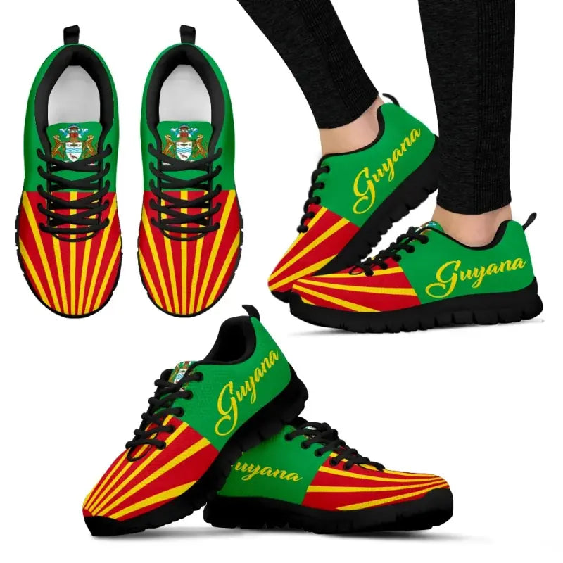 Guyana Coat of Arms Sneakers RLT8 - Wonder Print Shop