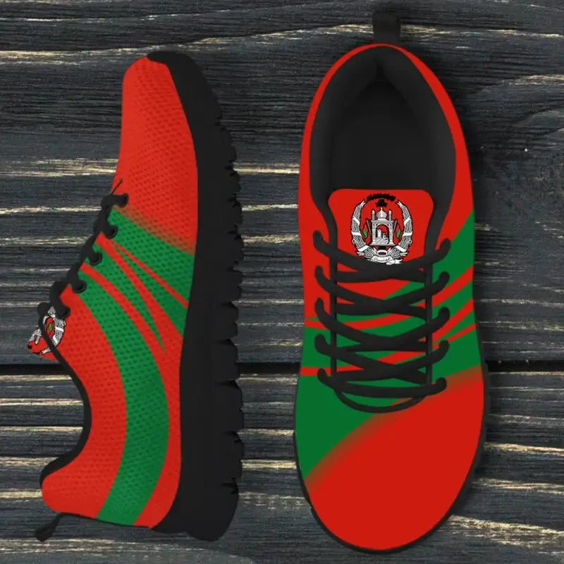 Afghanistan Coat Of Arms Sneaker Cricket RLT8 - Wonder Print Shop
