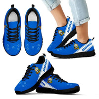 Honduras Flag Sneakers - Line Style RLT8 - Wonder Print Shop