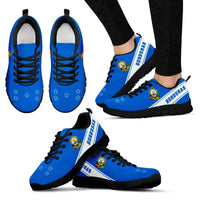 Honduras Flag Sneakers - Line Style RLT8 - Wonder Print Shop