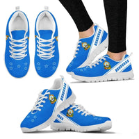 Honduras Flag Sneakers - Line Style RLT8 - Wonder Print Shop
