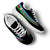 Azerbaijan Heartbeat Sneakers - Black Color RLT8 - Wonder Print Shop