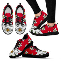 Switzerland Edelweiss Flower Sneakers RLT13 - Wonder Print Shop