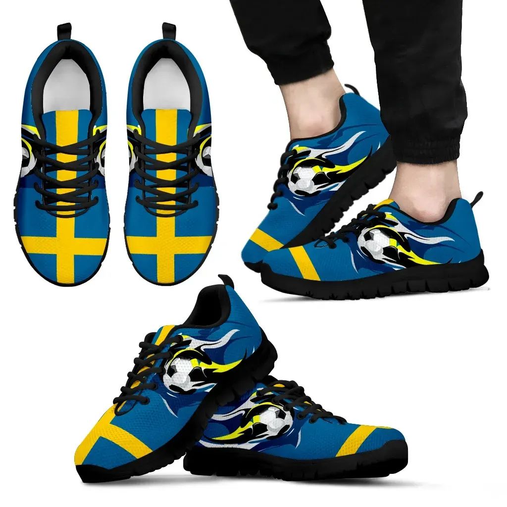 Sweden Football Spirit Sneakers RLT7 - Wonder Print Shop