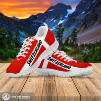 Switzerland Sneakers Flag and Coat Of Arm RLT13 - Wonder Print Shop