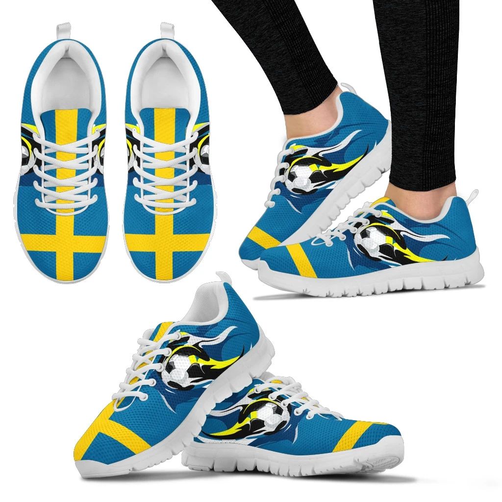 Sweden Football Spirit Sneakers RLT7 - Wonder Print Shop