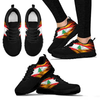 Lebanon Sneakers - Fire Wings and Flag8 RLT6 - Wonder Print Shop
