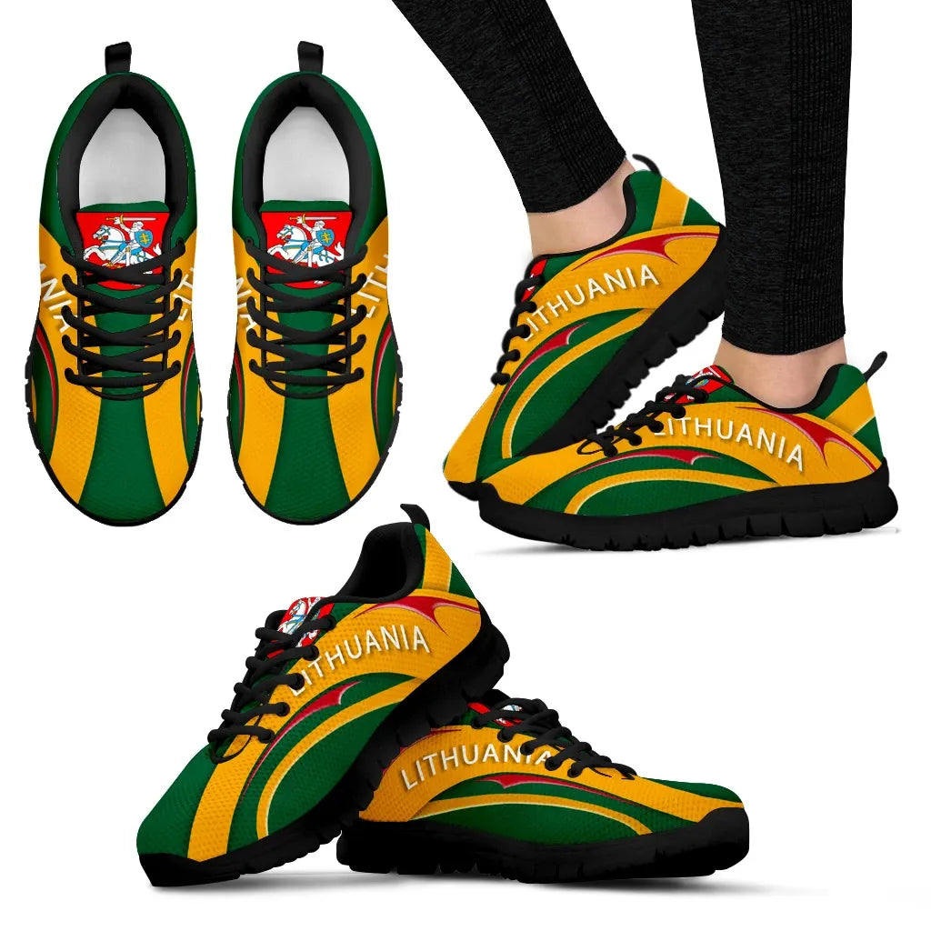 Lithuania Flag Sneakers - Camber Style 2.0 RLT6 - Wonder Print Shop