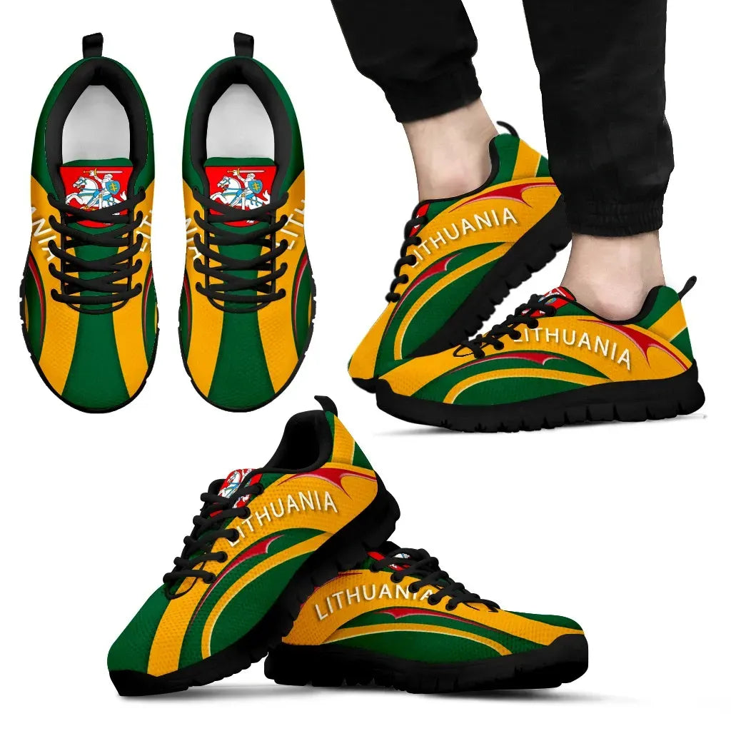 Lithuania Flag Sneakers - Camber Style 2.0 RLT6 - Wonder Print Shop