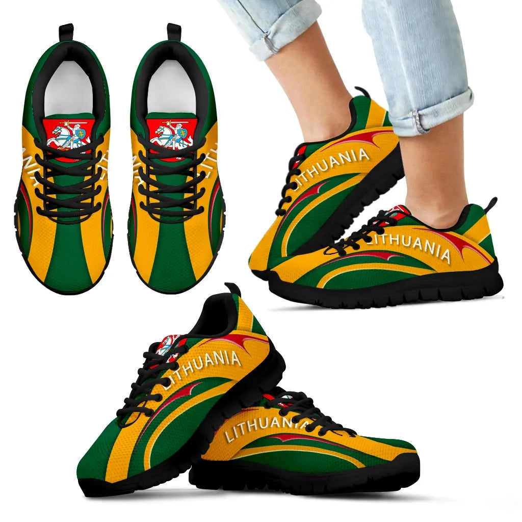 Lithuania Flag Sneakers - Camber Style 2.0 RLT6 - Wonder Print Shop