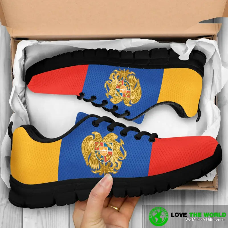 Armenia Shoes - Armenia Flag Sneakers RLT8 - Wonder Print Shop