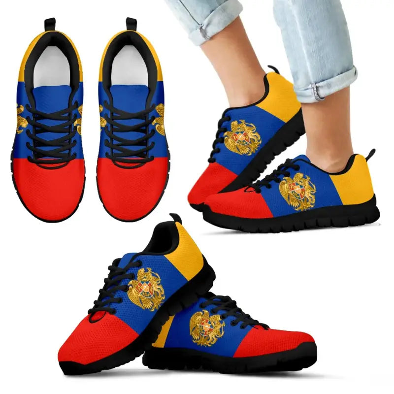 Armenia Shoes - Armenia Flag Sneakers RLT8 - Wonder Print Shop