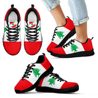Lebanon Sneakers - Coat Of Arms and Flag Lebanon RLT6 - Wonder Print Shop