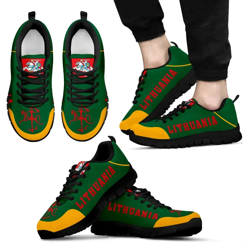 Lithuania Coat Of Arms Sneakers - New Style RLT6 - Wonder Print Shop