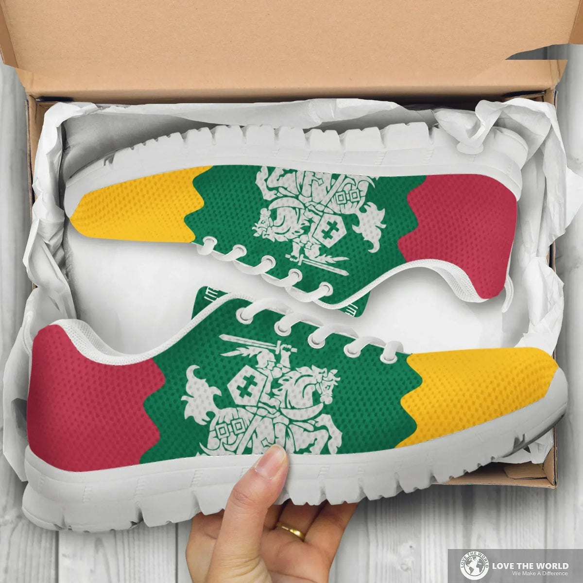 Lithuania Flag Sneakers RLT6 - Wonder Print Shop