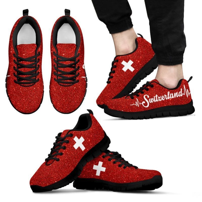 Switzerland Flag Sneakers RLT13 - Wonder Print Shop