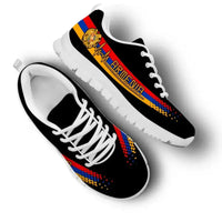 Armenia Heartbeat Sneakers - Black Color RLT8 - Wonder Print Shop