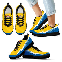 Sweden Coat Of Arms Sneakers Lighting Style RLT7 - Wonder Print Shop