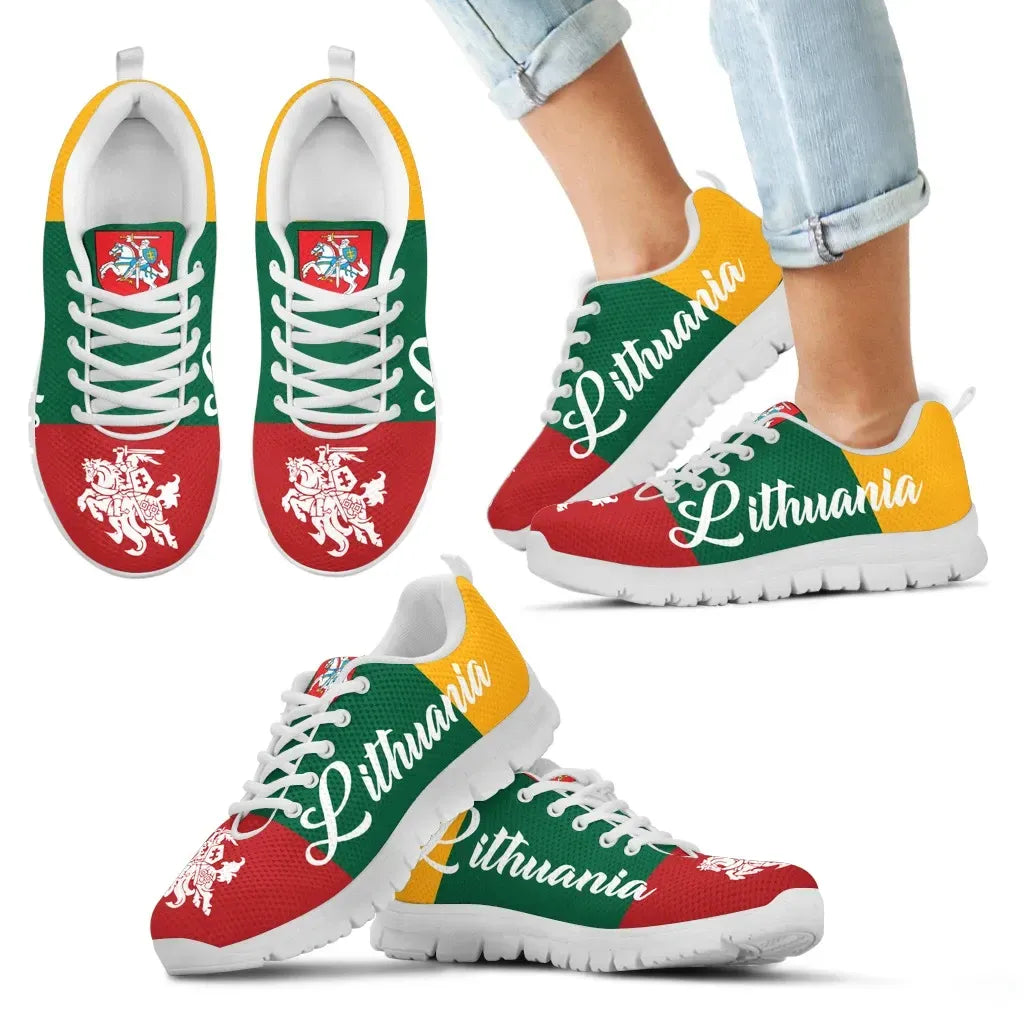 Lithuania - Lietuva Flag Men's/Women's Sneakers Shoes RLT6 - Wonder Print Shop