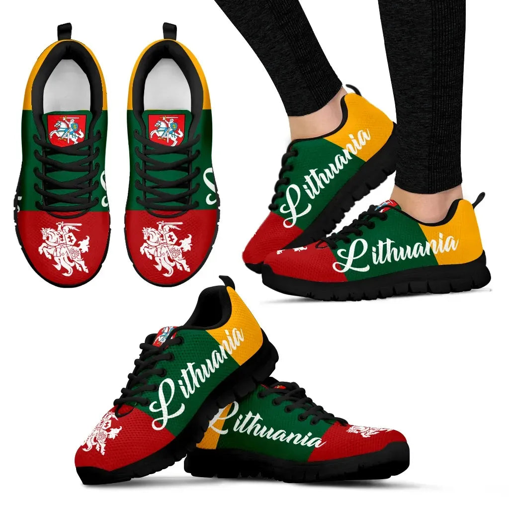 Lithuania - Lietuva Flag Men's/Women's Sneakers Shoes RLT6 - Wonder Print Shop