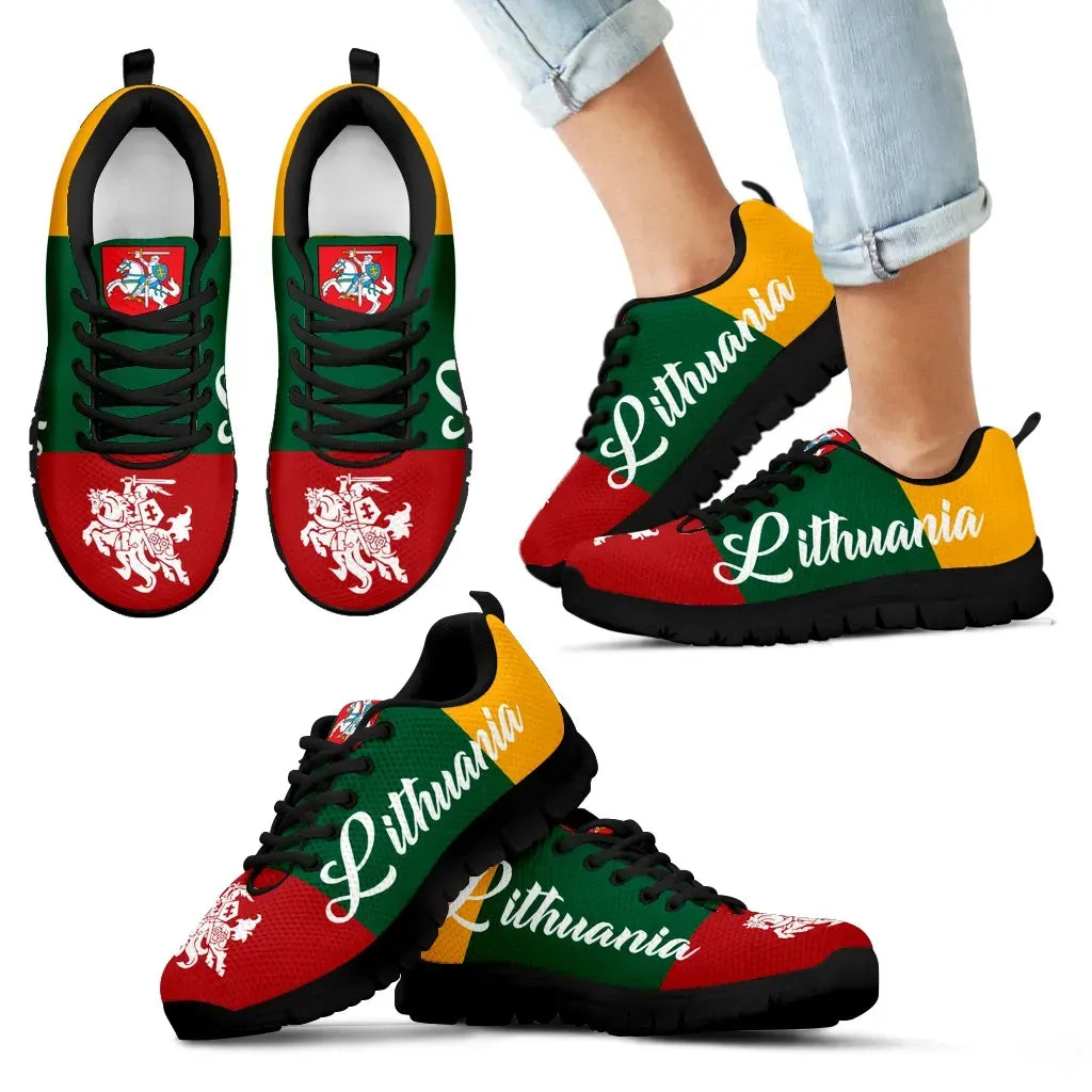 Lithuania - Lietuva Flag Men's/Women's Sneakers Shoes RLT6 - Wonder Print Shop