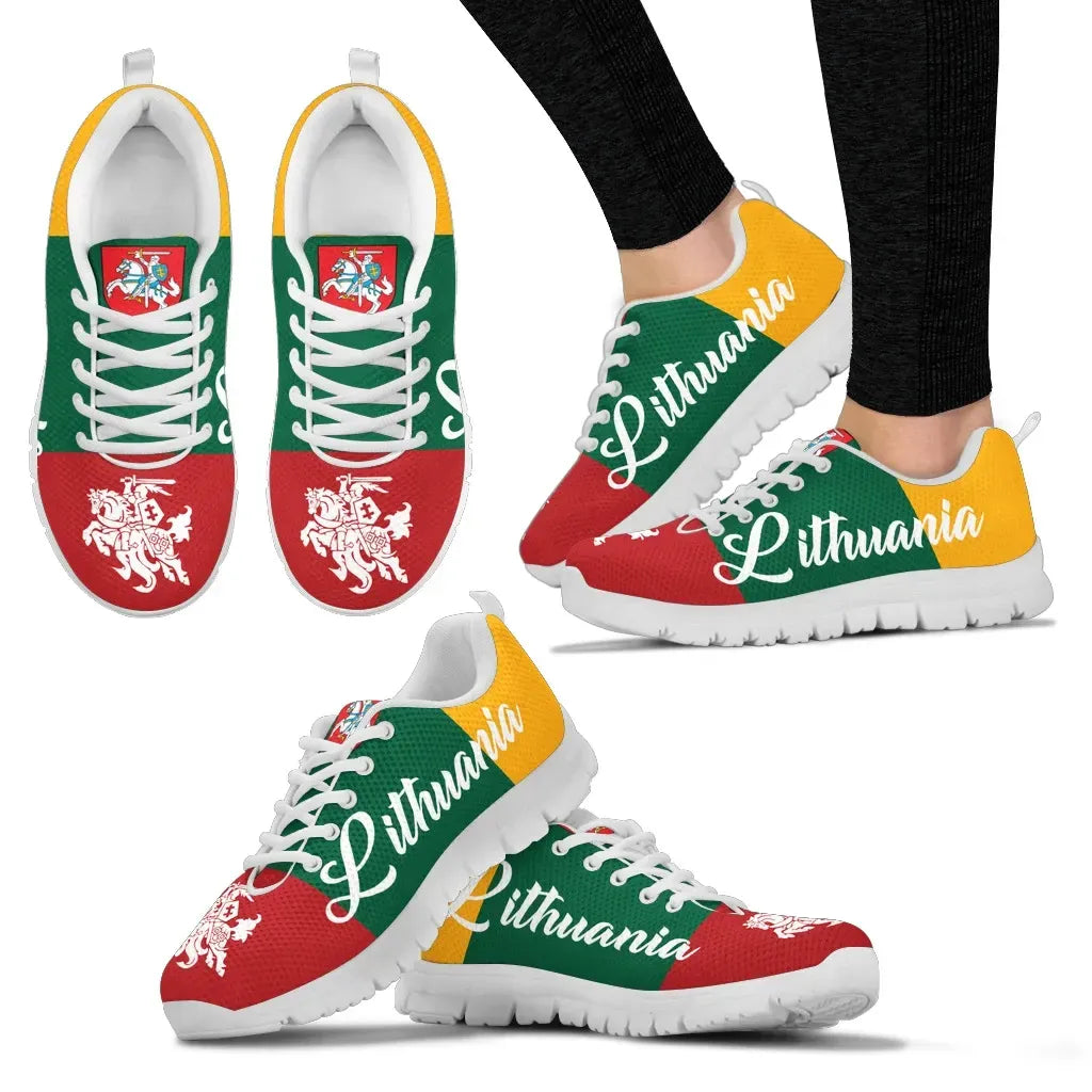 Lithuania - Lietuva Flag Men's/Women's Sneakers Shoes RLT6 - Wonder Print Shop
