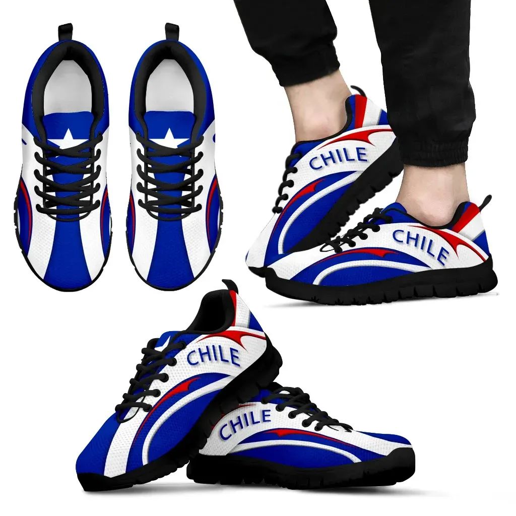 Chile Flag Sneakers - Camber Style RLT7 - Wonder Print Shop