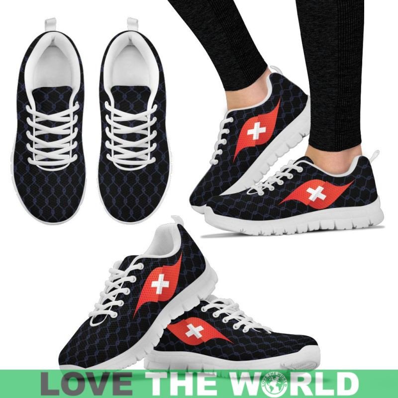 Switzerland Flag Sneakers RLT13 - Wonder Print Shop