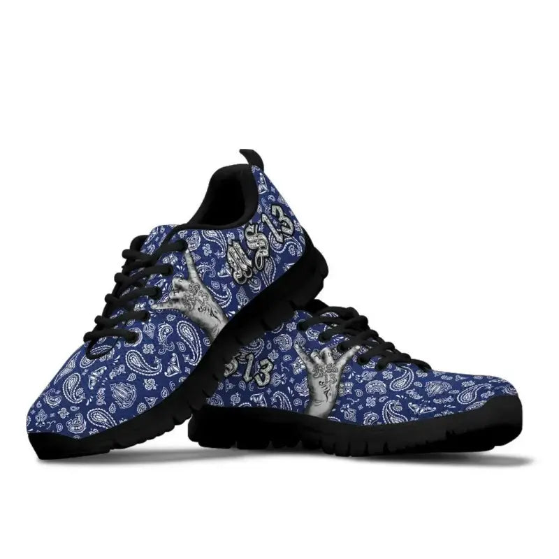 Sneakers Blue Bandana RLT8 - Wonder Print Shop