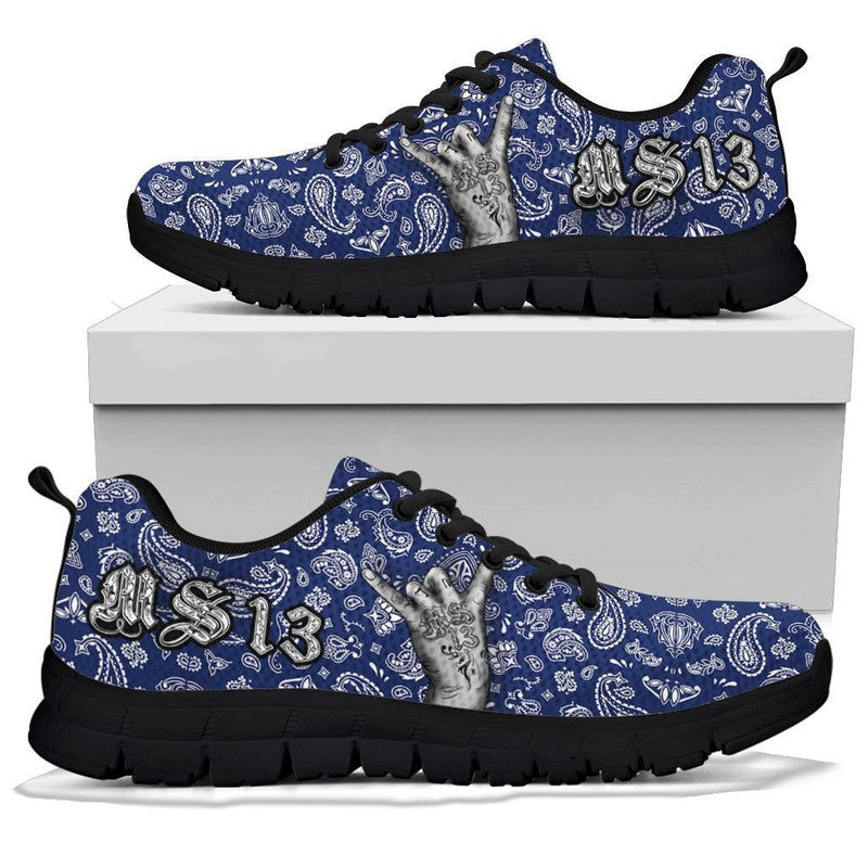 Sneakers Blue Bandana RLT8 - Wonder Print Shop