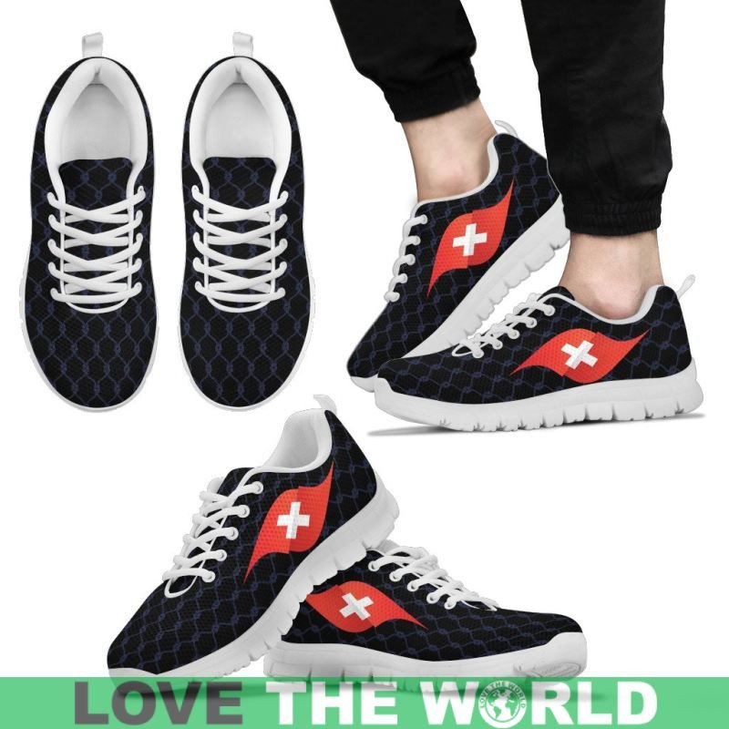 Switzerland Flag Sneakers RLT13 - Wonder Print Shop