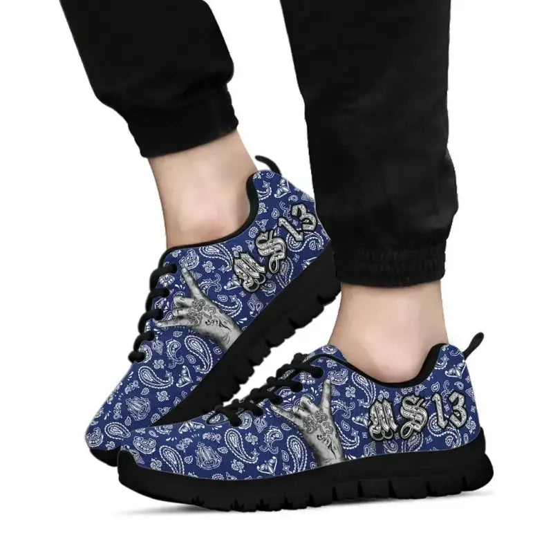 Sneakers Blue Bandana RLT8 - Wonder Print Shop