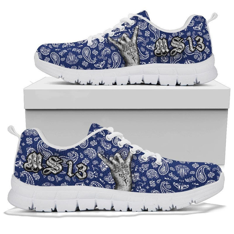 Sneakers Blue Bandana RLT8 - Wonder Print Shop