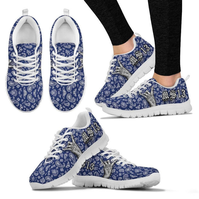 Sneakers Blue Bandana RLT8 - Wonder Print Shop