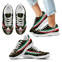 Mexico Day Of The Dead Heartbeat Sneakers RLT13 - Wonder Print Shop