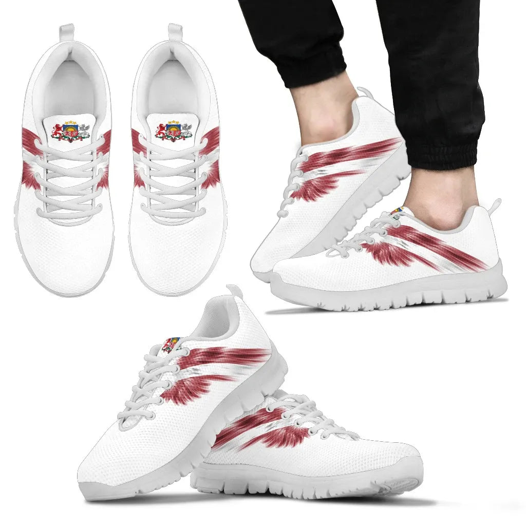 Latvia Shoes - Latvia Wings Sneakers White Version RLT6 - Wonder Print Shop