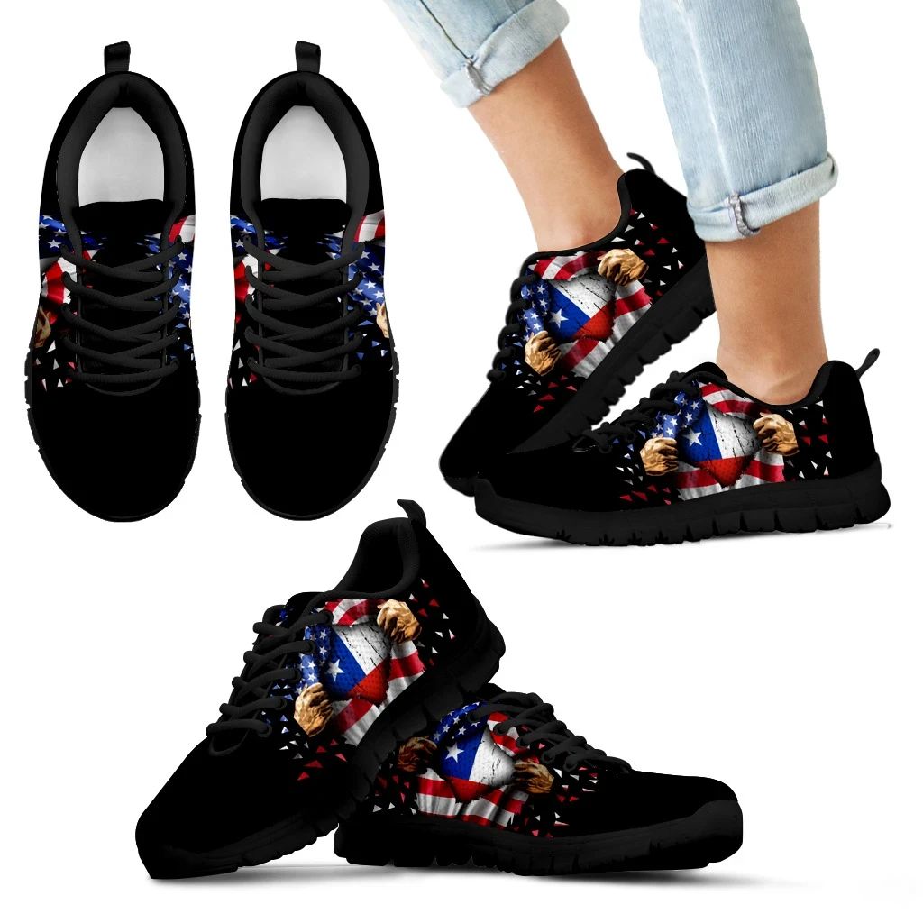 Chile Sneakers - Open Hand Flag RLT7 - Wonder Print Shop