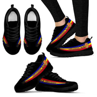 Andorra Heartbeat Sneakers - Black Color RLT8 - Wonder Print Shop