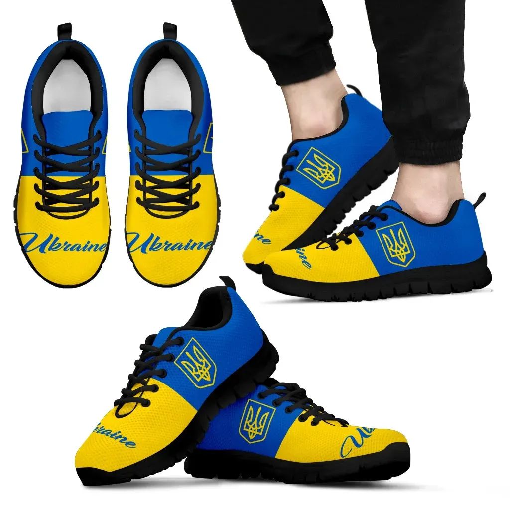 Ukrainian Shoes Ukraine Coat Of Arms Sneakers 2 RLT7 - Wonder Print Shop