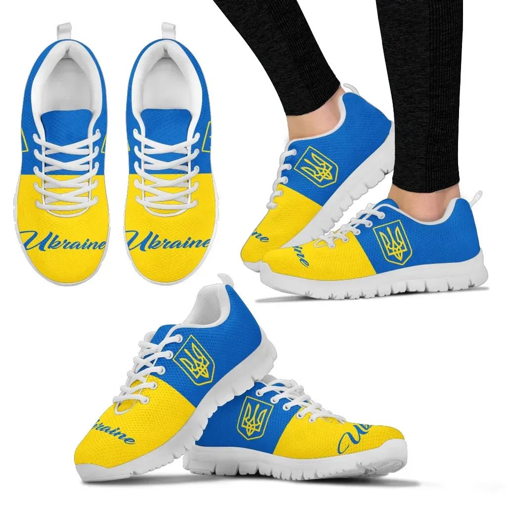 Ukrainian Shoes Ukraine Coat Of Arms Sneakers 2 RLT7 - Wonder Print Shop
