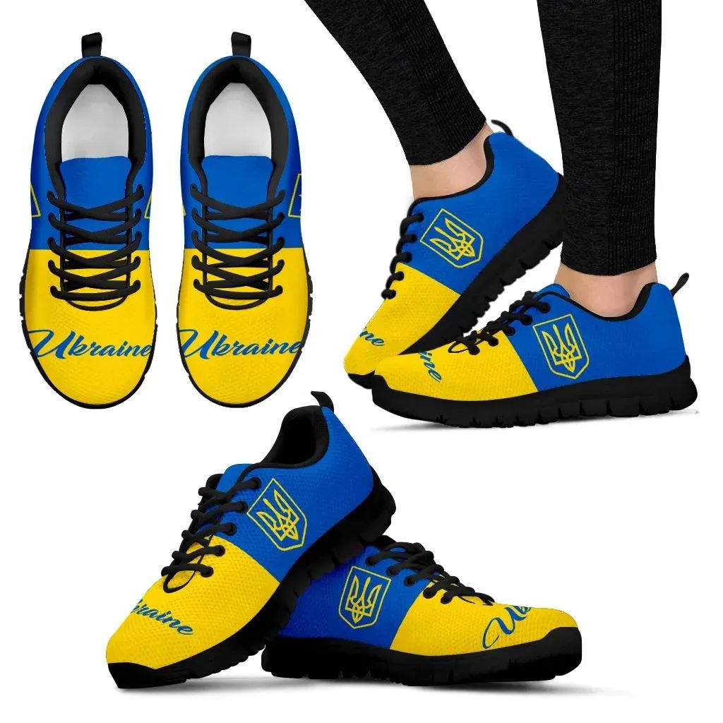 Ukrainian Shoes Ukraine Coat Of Arms Sneakers 2 RLT7 - Wonder Print Shop