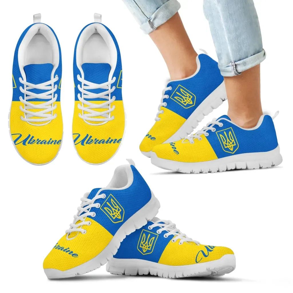 Ukrainian Shoes Ukraine Coat Of Arms Sneakers 2 RLT7 - Wonder Print Shop