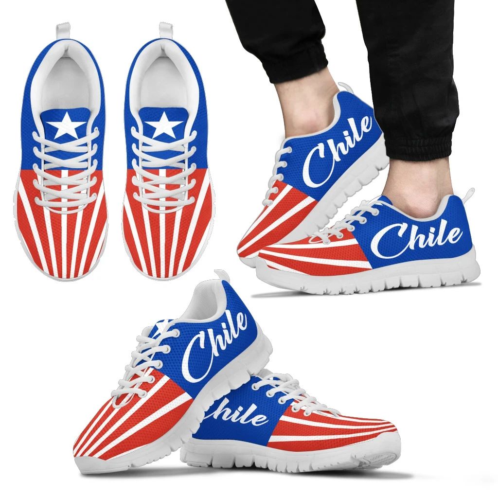 Chile Flag Sunshine Sneakers RLT7 - Wonder Print Shop